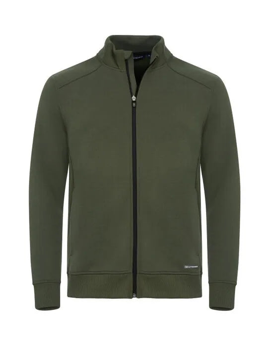 Cutter &amp; Buck - Pemberton Cardigan Full Zip Men - Ivy Green - Customisable SWEATSHIRTS AND HOODIES
