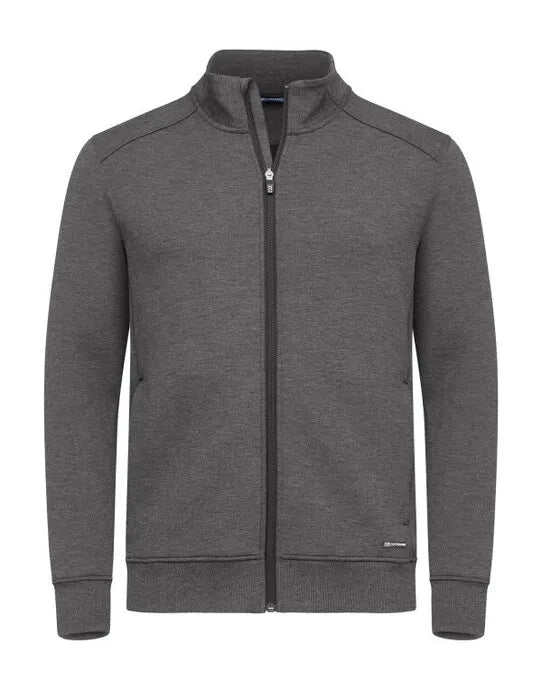 Cutter &amp; Buck - Pemberton Cardigan Full Zip Men - Anthracite Melange - Customisable SWEATSHIRTS AND HOODIES
