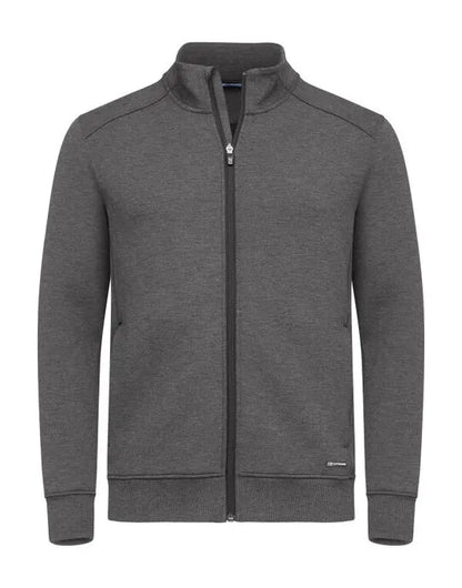 Cutter &amp; Buck - Pemberton Cardigan Full Zip Men - Anthracite Melange - Customisable SWEATSHIRTS AND HOODIES