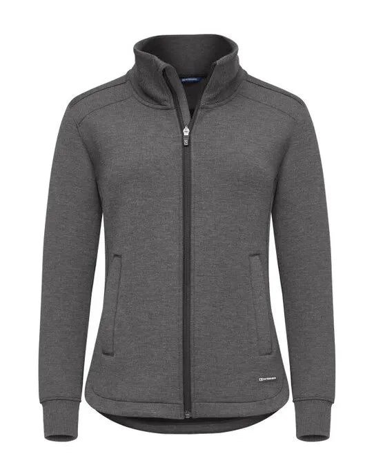 Cutter &amp; Buck - Pemberton Cardigan Full Zip Women - Anthracite Melange - Customisable SWEATSHIRTS AND HOODIES