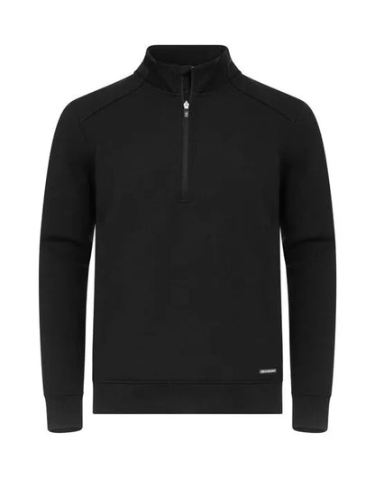 Cutter &amp; Buck - Pemberton Half Zip Men - Black - Customisable SWEATSHIRTS AND HOODIES