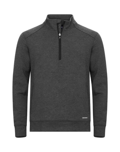 Cutter &amp; Buck - Pemberton Half Zip Men - Anthracite Melange - Customisable SWEATSHIRTS AND HOODIES
