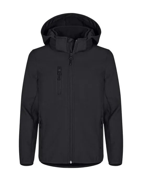 Clique Classic Softshell Jacket Junior Cq0200909 - Black 6-8 - Customisable OUTERWEAR
