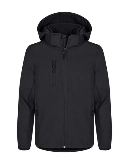 Clique Classic Softshell Jacket Junior Cq0200909 - Black 12-14 - Customisable OUTERWEAR