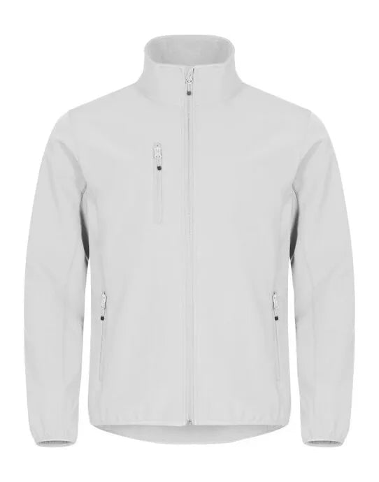 Clique - Classic Softshell Jacket - White - Customisable OUTERWEAR