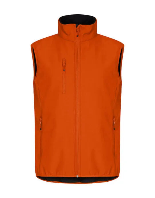 Clique - Classic Softshell Vest - Blood Orange - Customisable OUTERWEAR