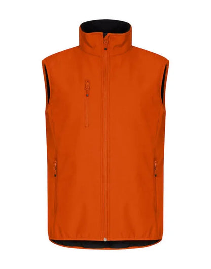 Clique - Classic Softshell Vest - Blood Orange - Customisable OUTERWEAR