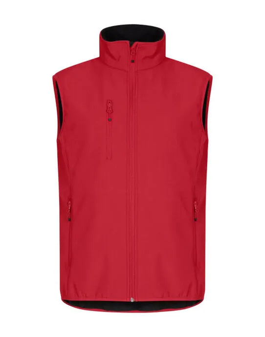 Clique - Classic Softshell Vest - Red - Customisable OUTERWEAR