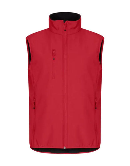 Clique - Classic Softshell Vest - Red - Customisable OUTERWEAR