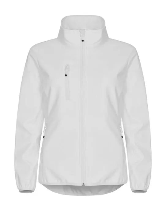Clique - Ladies Classic Softshell Jacket - White - Customisable OUTERWEAR