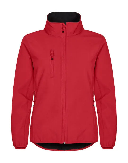 Clique - Ladies Classic Softshell Jacket - Red - Customisable OUTERWEAR