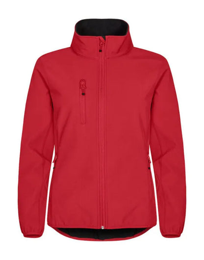 Clique - Ladies Classic Softshell Jacket - Red - Customisable OUTERWEAR