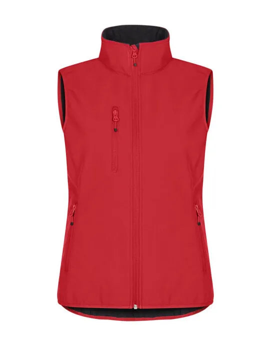 Clique - Ladies Classic Softshell Vest - CQ0200916 - Red - Customisable OUTERWEAR