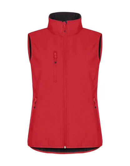 Clique - Ladies Classic Softshell Vest - CQ0200916 - Red - Customisable OUTERWEAR