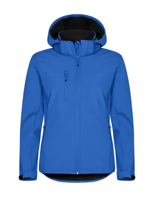 Clique - Ladies Classic Softshell Hoody - Royal Blue - Customisable OUTERWEAR