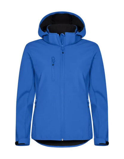 Clique - Ladies Classic Softshell Hoody - Royal Blue - Customisable OUTERWEAR