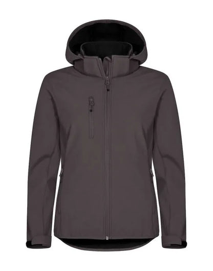 Clique - Ladies Classic Softshell Hoody - Dark Grey - Customisable OUTERWEAR