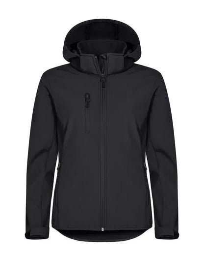 Clique - Ladies Classic Softshell Hoody - Black - Customisable OUTERWEAR