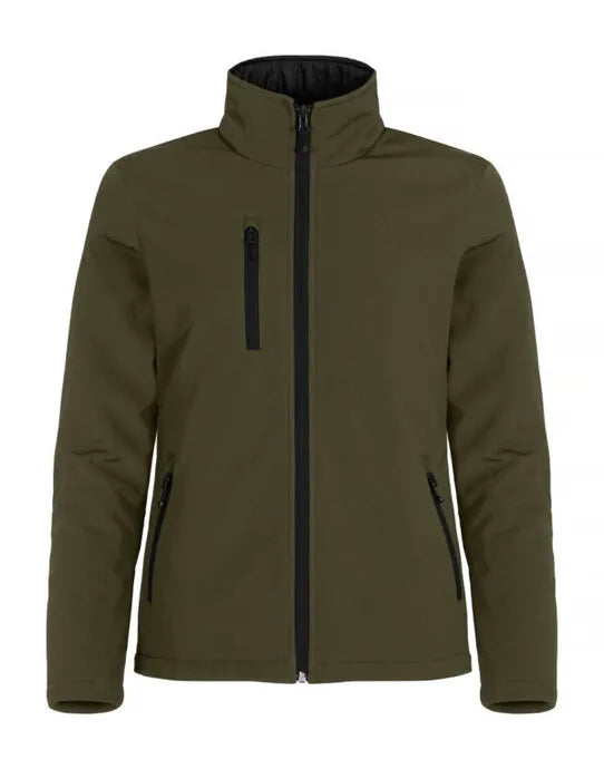 Clique - Ladies Padded Softshell - Fog Green - Customisable OUTERWEAR