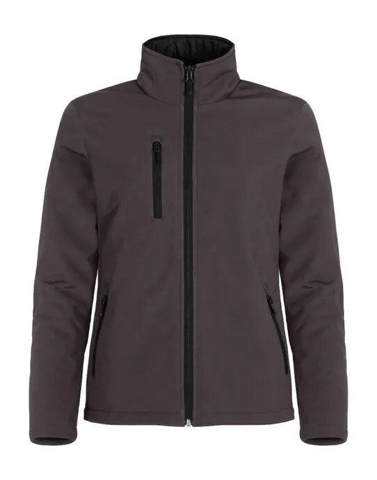 Clique - Ladies Padded Softshell - Dark Grey - Customisable OUTERWEAR
