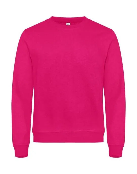 Clique Miami Roundneck Cq0201030 - Bright Cerise M - Customisable SWEATSHIRTS AND HOODIES