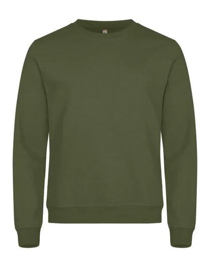 Clique Miami Roundneck Cq0201030 - Army Green M - Customisable SWEATSHIRTS AND HOODIES