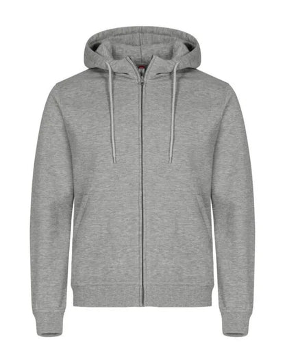 Clique Miami Full Zip Hoody Cq0201034 - Grey Melange XL - Customisable SWEATSHIRTS AND HOODIES