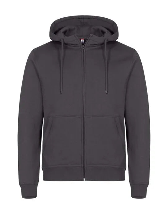 Clique Miami Full Zip Hoody Cq0201034 - Metal Grey 2XL - Customisable SWEATSHIRTS AND HOODIES