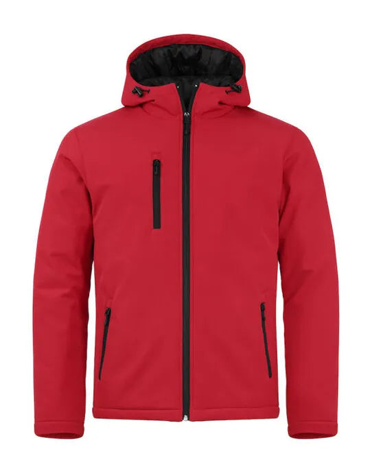 Clique - Padded Hoody Softshell - Red - Customisable OUTERWEAR