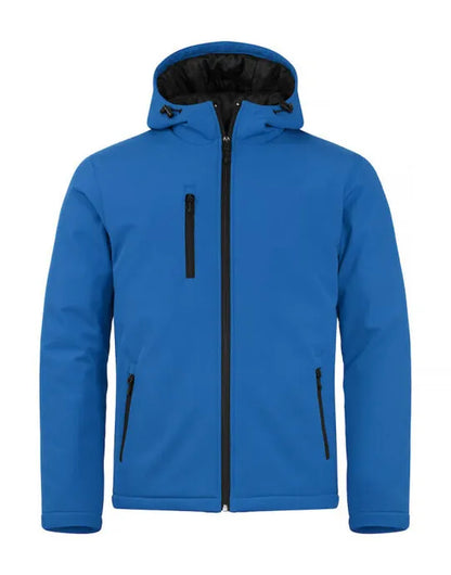 Clique - Padded Hoody Softshell - Royal Blue - Customisable OUTERWEAR