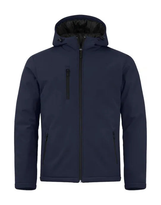 Clique - Padded Hoody Softshell - Dark Navy - Customisable OUTERWEAR