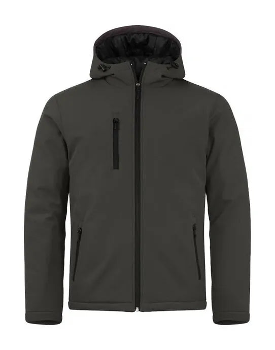 Clique - Padded Hoody Softshell - Dark Grey - Customisable OUTERWEAR