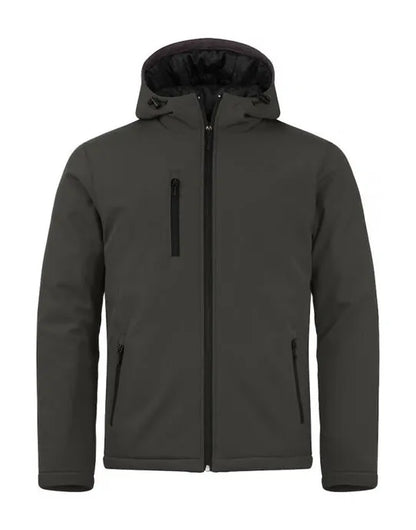 Clique - Padded Hoody Softshell - Dark Grey - Customisable OUTERWEAR
