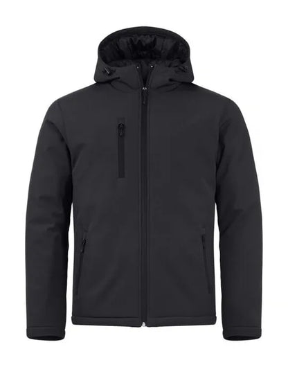 Clique - Padded Hoody Softshell - Black - Customisable OUTERWEAR