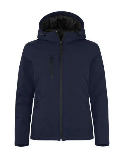 Clique - Ladies Padded Softshell Hoody - Dark Navy - Customisable OUTERWEAR