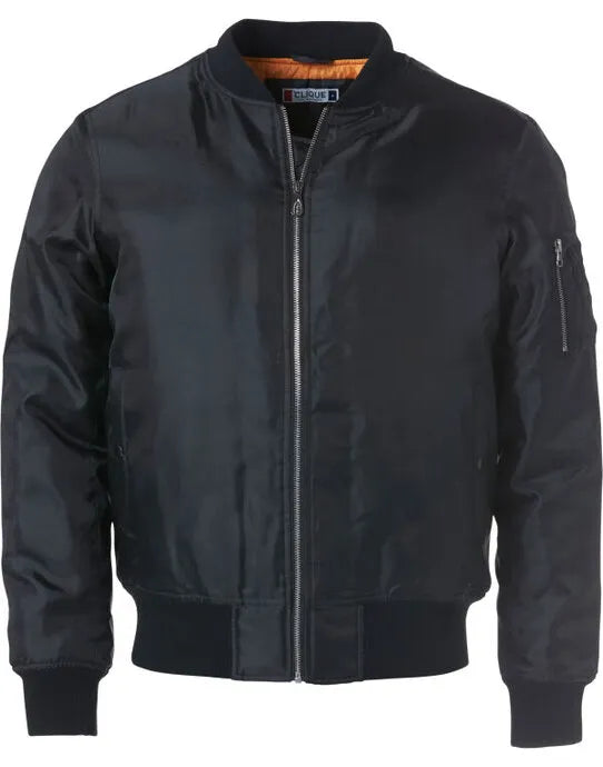Clique Bomber Cq020955 - Black XL - Customisable OUTERWEAR