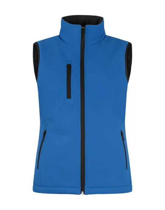 Clique - Ladies Padded Softshell Vest - Royal Blue - Customisable OUTERWEAR