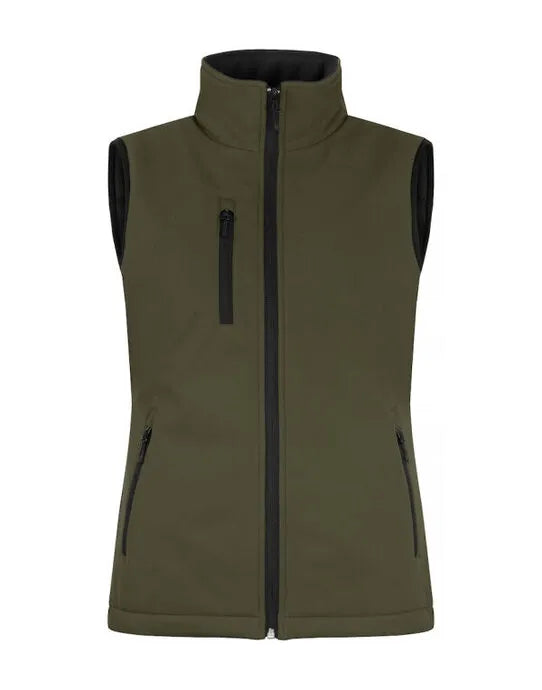 Clique - Ladies Padded Softshell Vest - Fog Green - Customisable OUTERWEAR