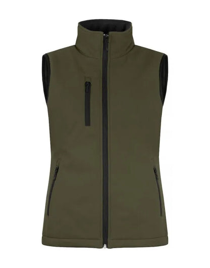 Clique - Ladies Padded Softshell Vest - Fog Green - Customisable OUTERWEAR