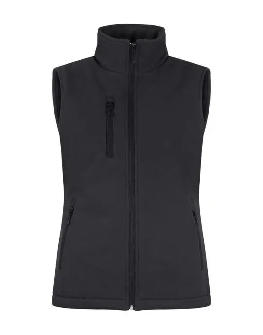 Clique - Ladies Padded Softshell Vest - Black - Customisable OUTERWEAR