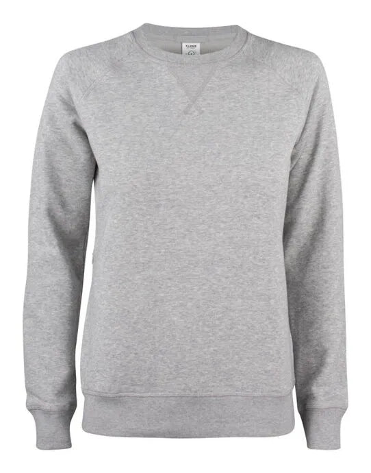 Clique Ladies Premium Occ Roundneck Cq021001 - Grey Melange XL - Customisable SWEATSHIRTS AND HOODIES