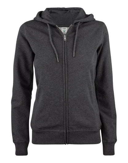 Clique Ladies Premium Oc Full Zip Hoody Cq021005 - Anthracite Melange 2XL - Customisable SWEATSHIRTS AND HOODIES