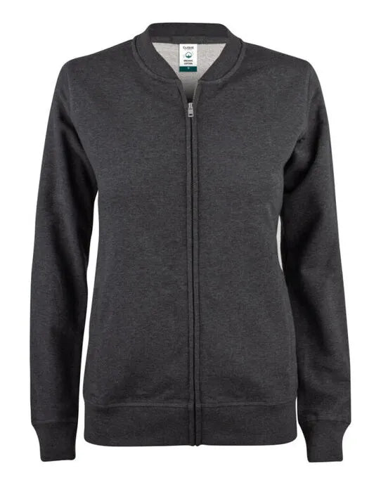 Clique Ladies Premium Oc Cardigan Cq021007 - Anthracite Melange XS - Customisable SWEATSHIRTS AND HOODIES