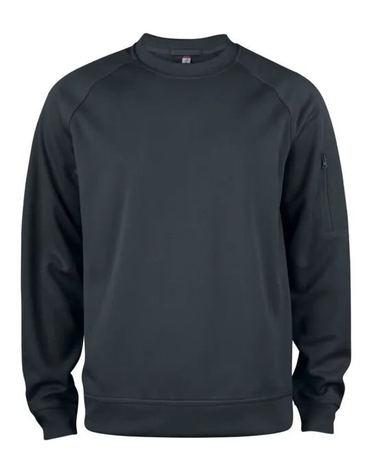 Clique Basic Active Roundneck Cq021010 - Black L - Customisable SWEATSHIRTS AND HOODIES