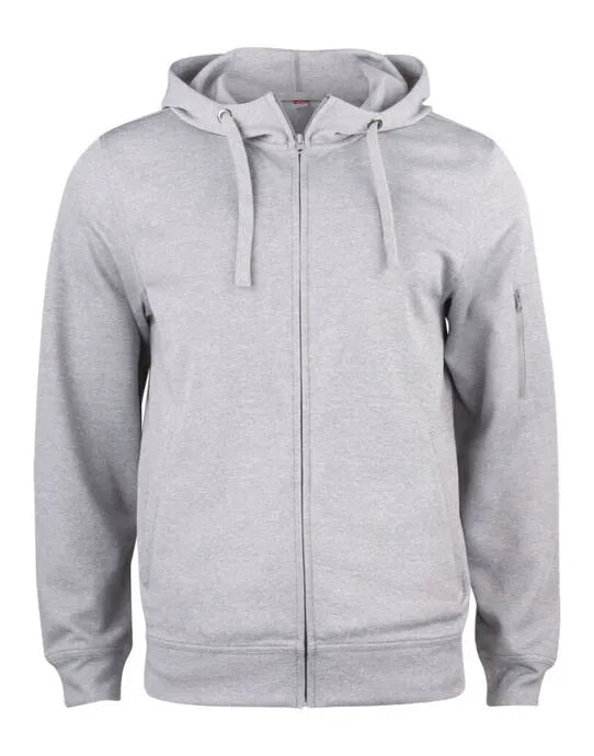 Clique Basic Active Full Zip Hoody Cq021014 - Grey Melange 2XL - Customisable SWEATSHIRTS AND HOODIES