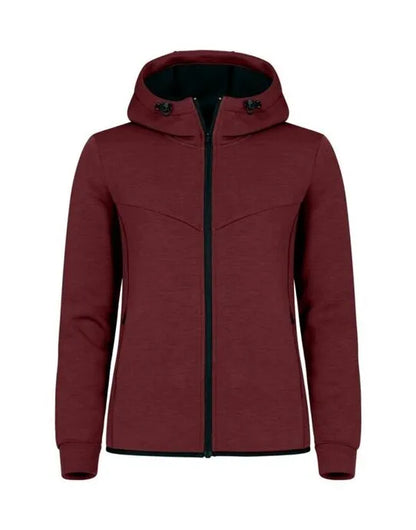 Clique Ladies Hayden Cq021025 - Burgundy L - Customisable SWEATSHIRTS AND HOODIES