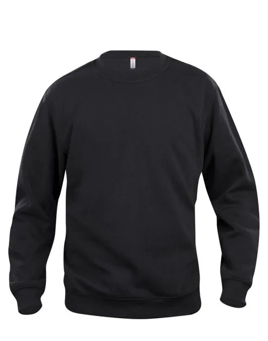 Clique - Basic Roundneck Sweatshirt - Black - Customisable SWEATSHIRTS AND HOODIES