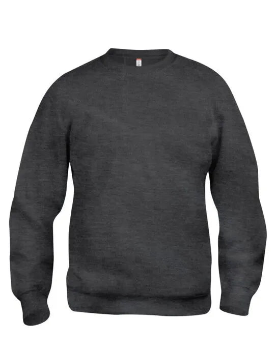 Clique - Basic Roundneck Sweatshirt - Anthracite Melange - Customisable SWEATSHIRTS AND HOODIES
