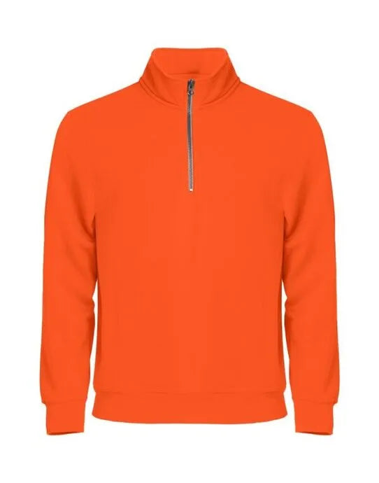Clique - Basic Half Zip - Visibility Orange - Customisable SWEATSHIRTS AND HOODIES