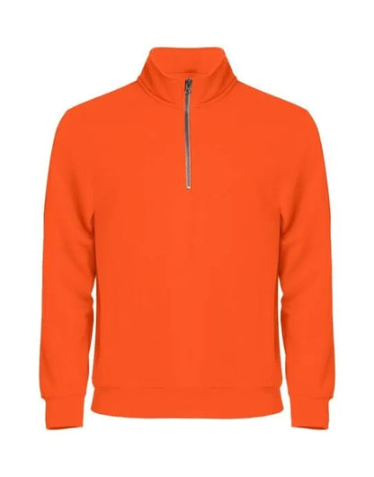 Clique - Basic Half Zip - Visibility Orange - Customisable SWEATSHIRTS AND HOODIES